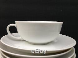 Arzberg Germany White Coupe Dinnerware Mid Century Modern China Plate Cup Teapot