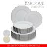 BULK 240 PC PARTY DISPOSABLE DINNERWARE PLATE SET for Wedding & Dining Baroque