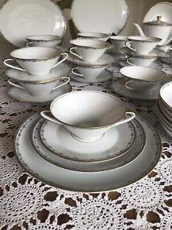 Bavaria -Waldershof Germany Huge Dinnerware Set- Classy & Elegant 86 Pieces