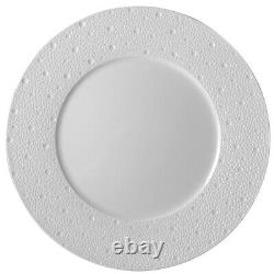 Bernardaud Ecume White Set Of 2 Dinner Plates #0733-20249 Brand New Save$$ F/sh