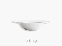Bernardaud Ecume White Set Of 4 X-deep Rim Soup Plates #0733-21896 Brand New F/s