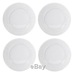 Bernardaud Louvre White Set Of 4 Dinner Plates #0542-13 Brand New Save$$ F/sh