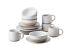 Better Homes & Gardens- Abott White Round Stoneware 16-Piece Dinnerware Set
