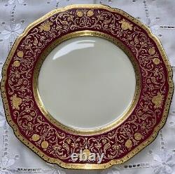 Black Knight Eldorado Gold Encrusted China (46 Pcs) Dinner Cream Soup Bread