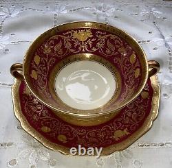 Black Knight Eldorado Gold Encrusted China (46 Pcs) Dinner Cream Soup Bread