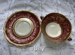 Black Knight Eldorado Gold Encrusted China (46 Pcs) Dinner Cream Soup Bread