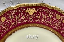 Black Knight Eldorado Gold Encrusted China (46 Pcs) Dinner Cream Soup Bread