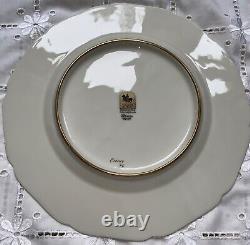 Black Knight Eldorado Gold Encrusted China (46 Pcs) Dinner Cream Soup Bread