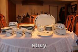 Block Spal Portugal Jewels White Pearl Swirl 40 Piece Grouping Dinnerware