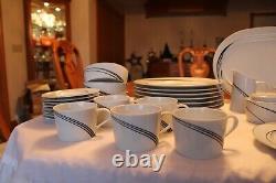 Block Spal Portugal Jewels White Pearl Swirl 40 Piece Grouping Dinnerware