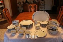 Block Spal Portugal Jewels White Pearl Swirl 40 Piece Grouping Dinnerware