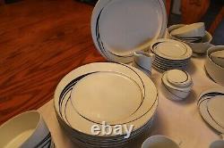 Block Spal Portugal Jewels White Pearl Swirl 40 Piece Grouping Dinnerware