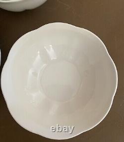 Block Windsor Bone White Scalloped Edge Dinnerware 20 Pc Service For 4 Thailand