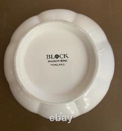 Block Windsor Bone White Scalloped Edge Dinnerware 20 Pc Service For 4 Thailand