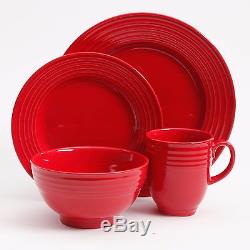 Blue White Red Turquoise Dinnerware Set 16-32 Pcs Service For 4-8 Plates Bowls