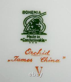 Bohemia Ceramic Works, Orchid-iris Pat. Porcelain/china 85-pieces (or Less)