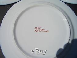 Bombay Company Blue & White China (9) Matching Round Plates 10 7/8 Dia, Unused
