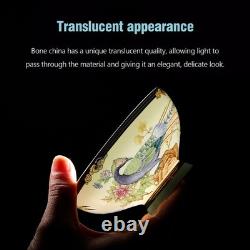 Bone China Dinnerware Set, Vintage Floral Fine China Dinnerware Sets, Porcela