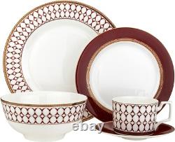 Bone China Porcelain Dinnerware 20pcs Set, Elegant Dinner Set, Service for 4