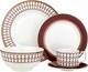 Bone China Porcelain Dinnerware 20pcs Set, Elegant Dinner Set, Service for 4