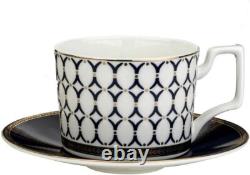 Bone China Porcelain Dinnerware Set, Elegant Dinner Set, Service for 4