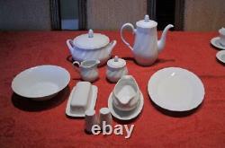 Bone White China Set-Sheffield-Japan-Service for 12 plus 10 serv pcs -Mint