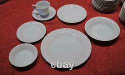 Bone White China Set-Sheffield-Japan-Service for 12 plus 10 serv pcs -Mint