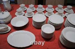 Bone White China Set-Sheffield-Japan-Service for 12 plus 10 serv pcs -Mint