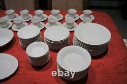 Bone White China Set-Sheffield-Japan-Service for 12 plus 10 serv pcs -Mint