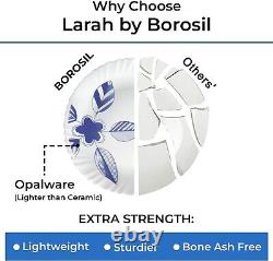 Borosil Gourmet Dinnerware Set For 6, 35 Pieces, White Dinner Plates and Bowls