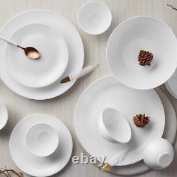 Borosil Orbit Series 19 Pieces Opal ware Dinner Set Opal Glass Dinner Plates