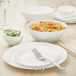 Borosil Orbit Series 19 Pieces Opal ware Dinner Set Opal Glass Dinner Plates