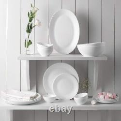 Borosil Orbit Series 19 Pieces Opal ware Dinner Set Opal Glass Dinner Plates