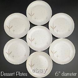 Branchell Golden Harvest MCM Winter White Melmac Dinner Setting for 7 USA 39 Pcs