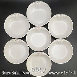 Branchell Golden Harvest MCM Winter White Melmac Dinner Setting for 7 USA 39 Pcs