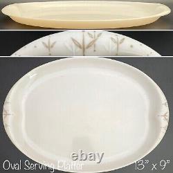 Branchell Golden Harvest MCM Winter White Melmac Dinner Setting for 7 USA 39 Pcs