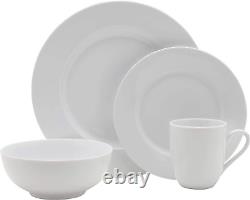 By Fitz and Floyd Classic Rim 16 Piece Dinnerware Set, Service for 4
