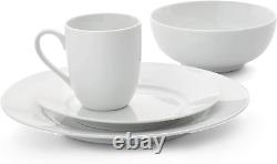 By Fitz and Floyd Classic Rim 16 Piece Dinnerware Set, Service for 4