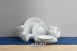 By Fitz and Floyd Classic Rim 16 Piece Dinnerware Set, Service for 4