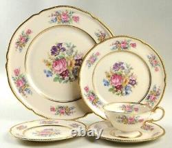 CASTLETON MADE IN USA 85 Pieces Vintage Dinnerware Floral Set, RARELY FIND