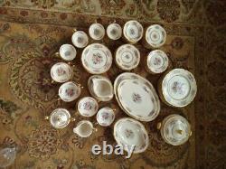 CASTLETON MADE IN USA 85 Pieces Vintage Dinnerware Floral Set, RARELY FIND