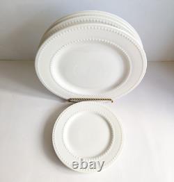 CIROA Chef's Collection Hobnail by CIROA Dinner Plate & Salad Plate Set 7 LOT