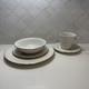 COMMAND PERFORMANCE WHITE WITH GOLD TRIM 40PC Dinnerware Set