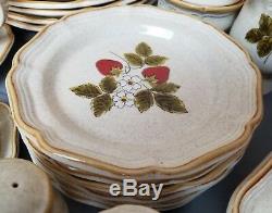 COMPLETE Serving for SIX Mikasa STRAWBERRY FESTIVAL Dinnerware 38 PIECES