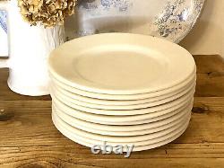 CORNING WARE PLATES Vintage Chunky Heavy White Milk Glass Dinner Plates 9.5 inch