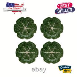 Cabbage Design Dinner Plates Set of 2, 10-11 Ceramic / Porcelain, Decorative