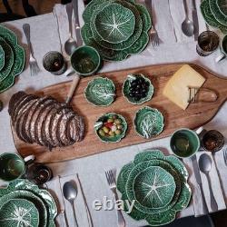 Cabbage Design Dinner Plates Set of 2, 10-11 Ceramic / Porcelain, Decorative