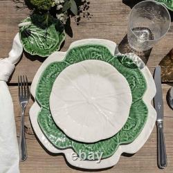 Cabbage Design Dinner Plates Set of 2, 10-11 Ceramic / Porcelain, Decorative
