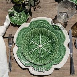 Cabbage Design Dinner Plates Set of 2, 10-11 Ceramic / Porcelain, Decorative