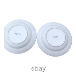 Canton Blue Dinnerware Set 8pc Plates Bowls Mugs Blue White Ceramic Chinoiserie